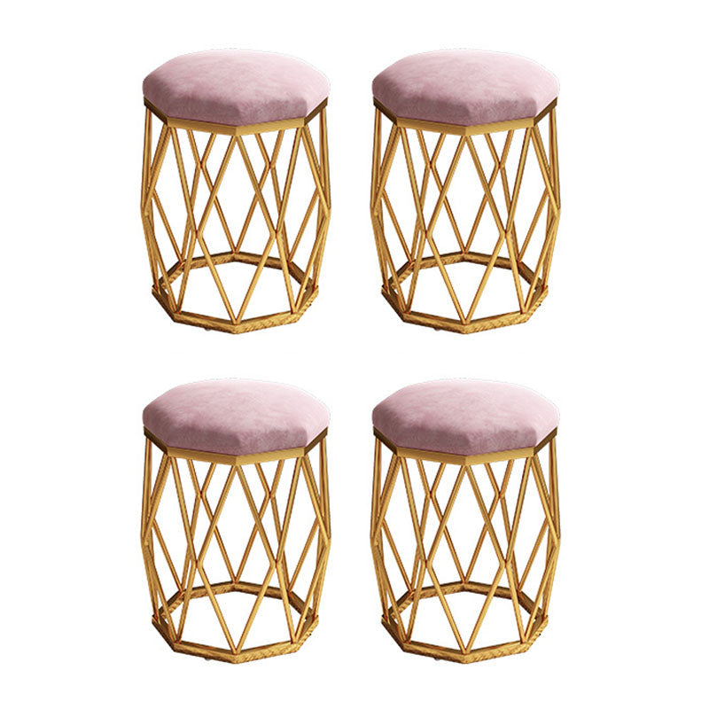 Geen Specialty Standard Modern Tear Resistant Standard for Living Room Pink 4 Piece Set Clearhalo 'furn' 'furn_ottomans_poufs' 'Furniture' 'Living Room Furniture' 'Ottomans & Poufs' 'ottomans_poufs' 6393998