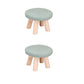 Modern Watermelon Standard Tear Resistant Round Standard for Living Room Pewter 2 Piece Set Clearhalo 'furn' 'furn_ottomans_poufs' 'Furniture' 'Living Room Furniture' 'Ottomans & Poufs' 'ottomans_poufs' 6394109