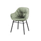 Modern Style Parsons Arm Chair Leather Upholstered Indoor Dining Chair Lake Green 1 Piece Clearhalo 'Dining Chairs' 'Dining Tables & Seating' 'dining_chair' 'furn' 'furn_dining_chair' 'Furniture' 'Kitchen & Dining Furniture' 6394391