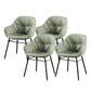 Modern Style Parsons Arm Chair Leather Upholstered Indoor Dining Chair Lake Green 4 Piece Set Clearhalo 'Dining Chairs' 'Dining Tables & Seating' 'dining_chair' 'furn' 'furn_dining_chair' 'Furniture' 'Kitchen & Dining Furniture' 6394393