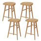 Solid Wood Counter Stool Industrial Backless Bar Stool with Footrest 4 Piece Set Clearhalo 'Bar Furniture' 'Bar Stools' 'bar_stools' 'furn' 'furn_bar_stools' 'Furniture' 'Kitchen & Dining Furniture' 6394664