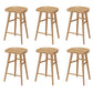 Solid Wood Counter Stool Industrial Backless Bar Stool with Footrest 6 Piece Set Clearhalo 'Bar Furniture' 'Bar Stools' 'bar_stools' 'furn' 'furn_bar_stools' 'Furniture' 'Kitchen & Dining Furniture' 6394666