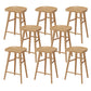 Solid Wood Counter Stool Industrial Backless Bar Stool with Footrest 8 Piece Set Clearhalo 'Bar Furniture' 'Bar Stools' 'bar_stools' 'furn' 'furn_bar_stools' 'Furniture' 'Kitchen & Dining Furniture' 6394668