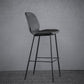 Modern Faux Leather Counter Stool Low Back Indoor Stool with Black Frame Black 1 Piece Clearhalo 'Bar Furniture' 'Bar Stools' 'bar_stools' 'furn' 'furn_bar_stools' 'Furniture' 'Kitchen & Dining Furniture' 6394688