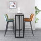 Modern Faux Leather Counter Stool Low Back Indoor Stool with Black Frame Clearhalo 'Bar Furniture' 'Bar Stools' 'bar_stools' 'furn' 'furn_bar_stools' 'Furniture' 'Kitchen & Dining Furniture' 6394707