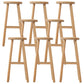 Industrial Solid Wood Counter Stool Round Backless Bar Stool with Footrest 8 Piece Set Clearhalo 'Bar Furniture' 'Bar Stools' 'bar_stools' 'furn' 'furn_bar_stools' 'Furniture' 'Kitchen & Dining Furniture' 6394751