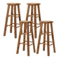 Taburete de bar sin respaldo Taburetes de madera de estilo industrial con altura de mostrador