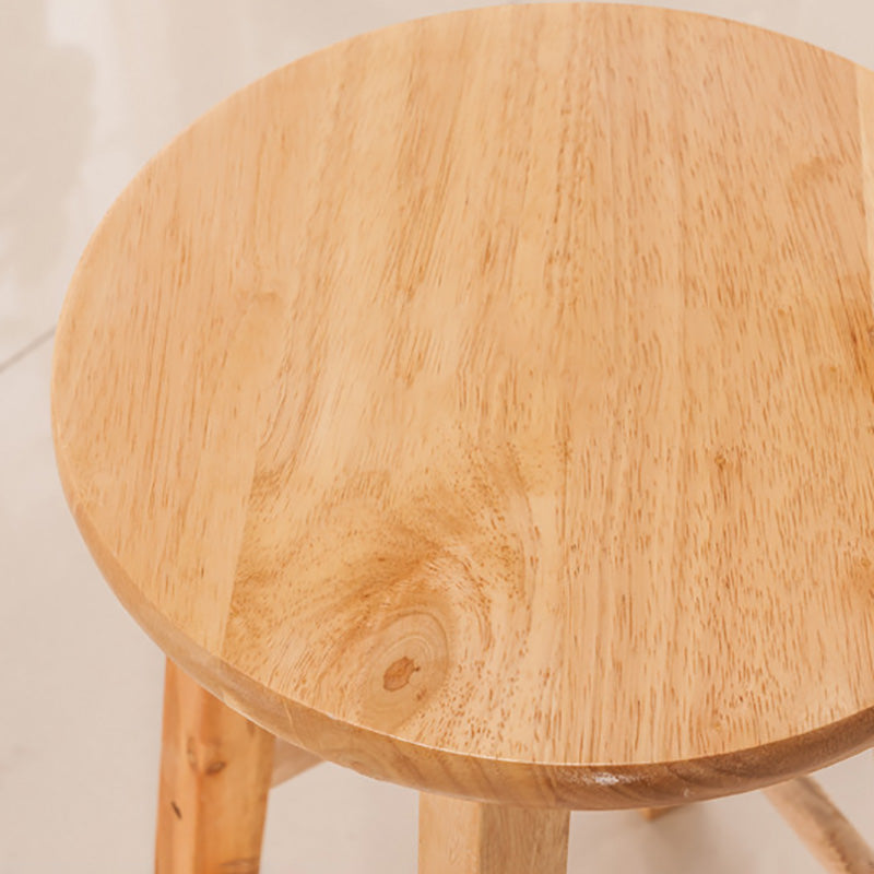 Taburete de bar sin respaldo Taburetes de madera de estilo industrial con altura de mostrador