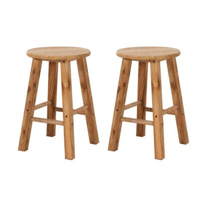 Taburete de bar sin respaldo Taburetes de madera de estilo industrial con altura de mostrador