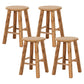 Taburete de bar sin respaldo Taburetes de madera de estilo industrial con altura de mostrador