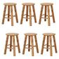 Taburete de bar sin respaldo Taburetes de madera de estilo industrial con altura de mostrador