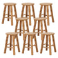 Taburete de bar sin respaldo Taburetes de madera de estilo industrial con altura de mostrador