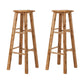 Taburete de bar sin respaldo Taburetes de madera de estilo industrial con altura de mostrador