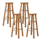 Taburete de bar sin respaldo Taburetes de madera de estilo industrial con altura de mostrador