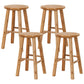 Taburete de bar sin respaldo Taburetes de madera de estilo industrial con altura de mostrador