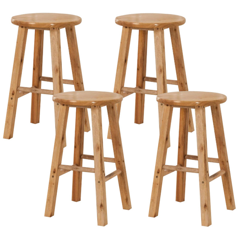 Taburete de bar sin respaldo Taburetes de madera de estilo industrial con altura de mostrador