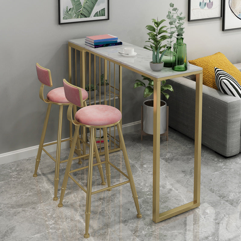 Tabourets contemporains de comptoir en fer à la hauteur des tabourets sans bras avec noir