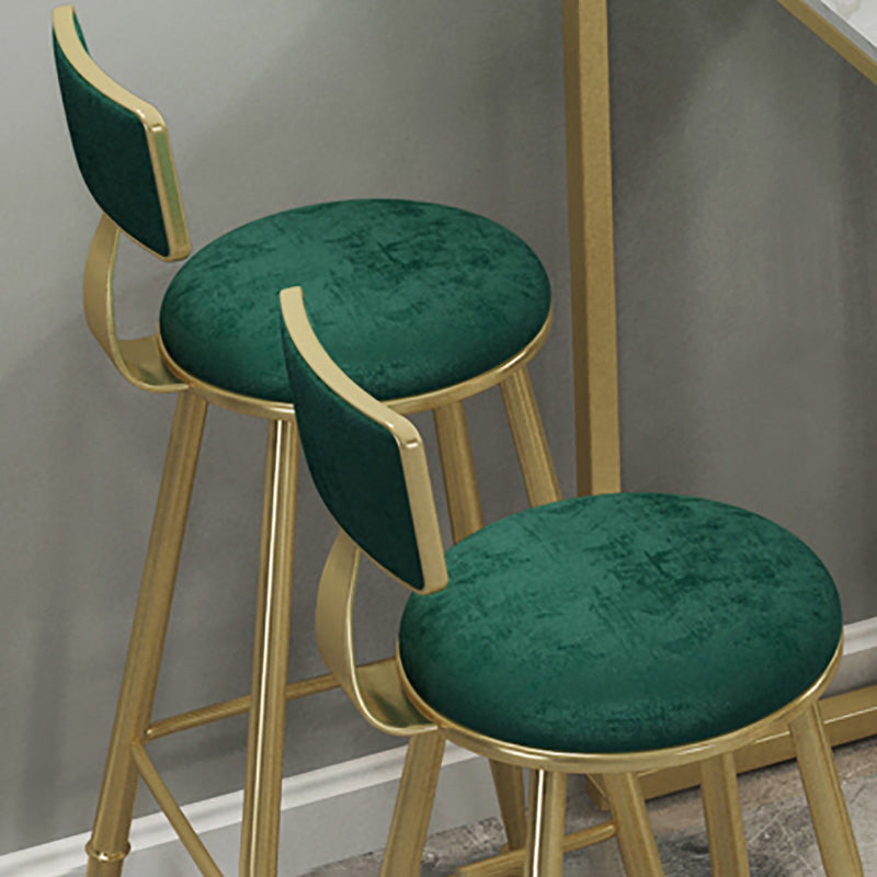 Tabourets contemporains de comptoir en fer à la hauteur des tabourets sans bras avec noir