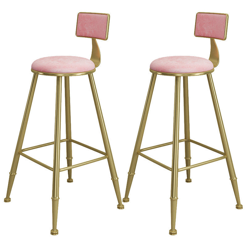 Tabourets contemporains de comptoir en fer à la hauteur des tabourets sans bras avec noir