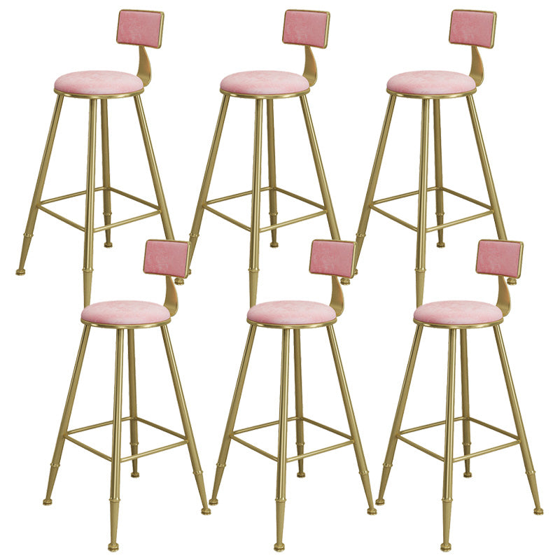 Tabourets contemporains de comptoir en fer à la hauteur des tabourets sans bras avec noir