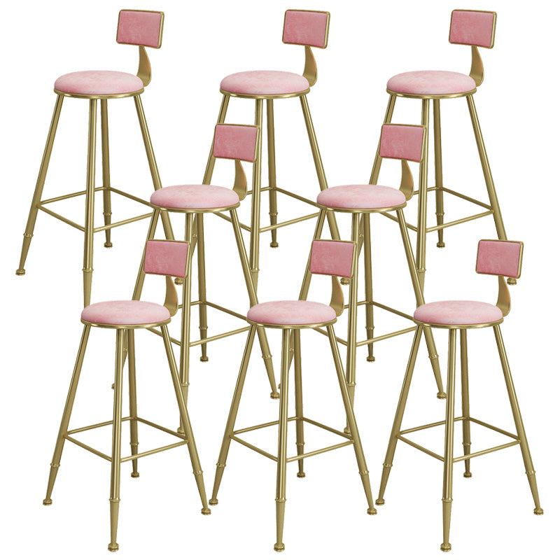 Tabourets contemporains de comptoir en fer à la hauteur des tabourets sans bras avec noir