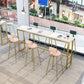 Upholstered Counter Stool Glam Style Low Back Bar Stool with Gold Frame Clearhalo 'Bar Furniture' 'Bar Stools' 'bar_stools' 'furn' 'furn_bar_stools' 'Furniture' 'Kitchen & Dining Furniture' 6394847