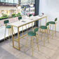 Upholstered Counter Stool Glam Style Low Back Bar Stool with Gold Frame Clearhalo 'Bar Furniture' 'Bar Stools' 'bar_stools' 'furn' 'furn_bar_stools' 'Furniture' 'Kitchen & Dining Furniture' 6394852