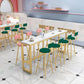Upholstered Counter Stool Glam Style Low Back Bar Stool with Gold Frame Clearhalo 'Bar Furniture' 'Bar Stools' 'bar_stools' 'furn' 'furn_bar_stools' 'Furniture' 'Kitchen & Dining Furniture' 6394862