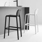 Industrial Plastic Low Back Bar Stool Armless Stackable Bar Stool Clearhalo 'Bar Furniture' 'Bar Stools' 'bar_stools' 'furn' 'furn_bar_stools' 'Furniture' 'Kitchen & Dining Furniture' 6394914