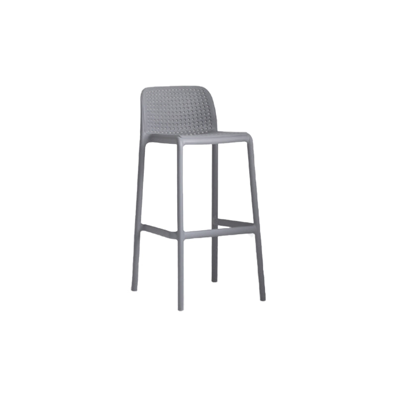 Industrial Plastic Low Back Bar Stool Armless Stackable Bar Stool Clearhalo 'Bar Furniture' 'Bar Stools' 'bar_stools' 'furn' 'furn_bar_stools' 'Furniture' 'Kitchen & Dining Furniture' 6394922