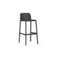 Industrial Plastic Low Back Bar Stool Armless Stackable Bar Stool Black 1 Piece Clearhalo 'Bar Furniture' 'Bar Stools' 'bar_stools' 'furn' 'furn_bar_stools' 'Furniture' 'Kitchen & Dining Furniture' 6394923