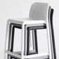 Industrial Plastic Low Back Bar Stool Armless Stackable Bar Stool Clearhalo 'Bar Furniture' 'Bar Stools' 'bar_stools' 'furn' 'furn_bar_stools' 'Furniture' 'Kitchen & Dining Furniture' 6394930
