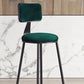 Contemporary Style Barstool Round Low Back Bar Stool with Black Frame Clearhalo 'Bar Furniture' 'Bar Stools' 'bar_stools' 'furn' 'furn_bar_stools' 'Furniture' 'Kitchen & Dining Furniture' 6394952