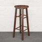 Industrial Wooden Counter Height Stools with Footrest Bar Stool Walnut 1 Piece Clearhalo 'Bar Furniture' 'Bar Stools' 'bar_stools' 'furn' 'furn_bar_stools' 'Furniture' 'Kitchen & Dining Furniture' 6395128