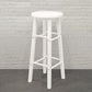 Industrial Wooden Counter Height Stools with Footrest Bar Stool White 1 Piece Clearhalo 'Bar Furniture' 'Bar Stools' 'bar_stools' 'furn' 'furn_bar_stools' 'Furniture' 'Kitchen & Dining Furniture' 6395131