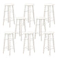 Industrial Wooden Counter Height Stools with Footrest Bar Stool White 8 Piece Set Bar Stool (28" H) Clearhalo 'Bar Furniture' 'Bar Stools' 'bar_stools' 'furn' 'furn_bar_stools' 'Furniture' 'Kitchen & Dining Furniture' 6395135