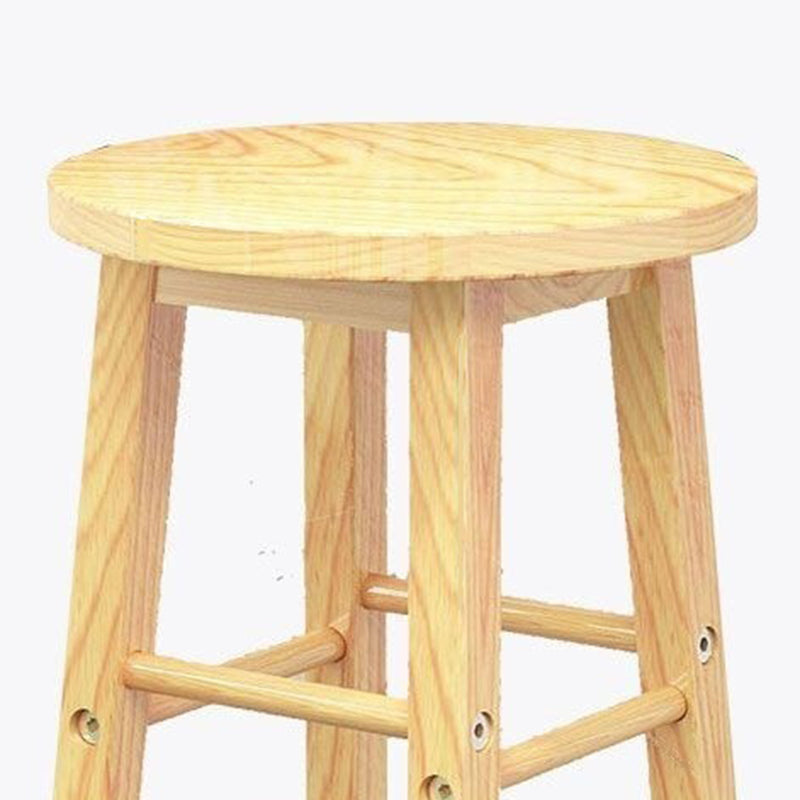 Industrial Wooden Counter Height Stools with Footrest Bar Stool Clearhalo 'Bar Furniture' 'Bar Stools' 'bar_stools' 'furn' 'furn_bar_stools' 'Furniture' 'Kitchen & Dining Furniture' 6395137
