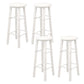 Industrial Wooden Counter Height Stools with Footrest Bar Stool White 4 Piece Set Bar Stool(31"H) Clearhalo 'Bar Furniture' 'Bar Stools' 'bar_stools' 'furn' 'furn_bar_stools' 'Furniture' 'Kitchen & Dining Furniture' 6395139