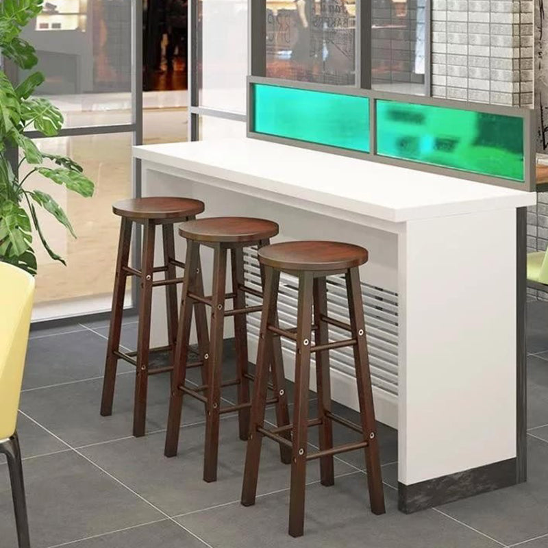 Industrial Wooden Counter Height Stools with Footrest Bar Stool Clearhalo 'Bar Furniture' 'Bar Stools' 'bar_stools' 'furn' 'furn_bar_stools' 'Furniture' 'Kitchen & Dining Furniture' 6395141
