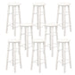 Industrial Wooden Counter Height Stools with Footrest Bar Stool White 8 Piece Set Bar Stool(31"H) Clearhalo 'Bar Furniture' 'Bar Stools' 'bar_stools' 'furn' 'furn_bar_stools' 'Furniture' 'Kitchen & Dining Furniture' 6395142
