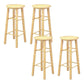 Industrial Wooden Counter Height Stools with Footrest Bar Stool Wood 4 Piece Set Bar Stool(31"H) Clearhalo 'Bar Furniture' 'Bar Stools' 'bar_stools' 'furn' 'furn_bar_stools' 'Furniture' 'Kitchen & Dining Furniture' 6395148