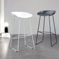 Taburetes de altura de mostrador de metal Glam con taburete de bar con reposapiés para interiores
