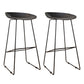 Taburetes de altura de mostrador de metal Glam con taburete de bar con reposapiés para interiores