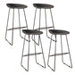 Taburetes de altura de mostrador de metal Glam con taburete de bar con reposapiés para interiores