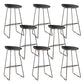 Taburetes de altura de mostrador de metal Glam con taburete de bar con reposapiés para interiores