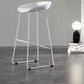 Taburetes de altura de mostrador de metal Glam con taburete de bar con reposapiés para interiores