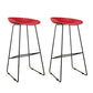 Taburetes de altura de mostrador de metal Glam con taburete de bar con reposapiés para interiores