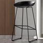 Taburetes de altura de mostrador de metal Glam con taburete de bar con reposapiés para interiores