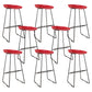 Taburetes de altura de mostrador de metal Glam con taburete de bar con reposapiés para interiores