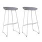 Taburetes de altura de mostrador de metal Glam con taburete de bar con reposapiés para interiores